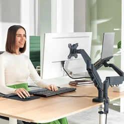Monitorarm Leitz Ergo Dubbel & Laptop-Stativ