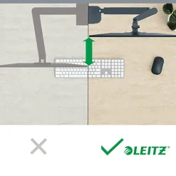 Monitorarm Leitz Ergo Dubbel & Laptop-Stativ