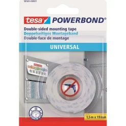 Monteringstejp Tesa Powerbond Universal 19mm x 1,5m