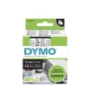 Märkband Dymo D1 9mm Svart/Klar 7m