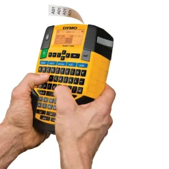 Märkband Dymo Rhino Polyester Permanent 12mm Svart/Vit 5,5m