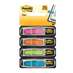 Märkflik Post-it Pilar 4x24 Flikar 4 Färger 11,9x43,2mm