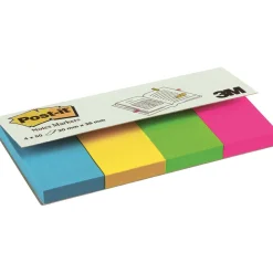 Märkflik Post-it 670 4x50 Flikar 4 Färger 20x38mm