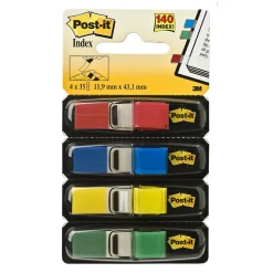 Märkflik Post-it 4x35 Flikar Röd, Blå, Gul, Grön 11,9x43,2mm