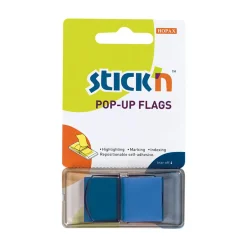 Märkflik Stick´n 50 Flikar Blå 45x25mm