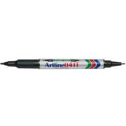 Märkpenna Artline 041T Twin Marker 2-Spetsar Svart 0,4/1mm