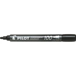 Märkpenna Pilot 100 Rund Permanent Svart 1-4mm