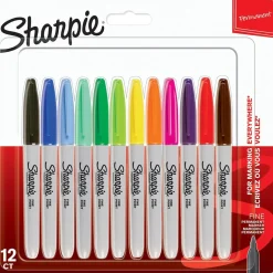 Märkpenna Sharpie Permanent 12 Färger Fine