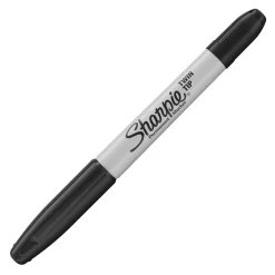 Märkpenna Sharpie Twin Tip 2-Spetsar Svart 0,5/0,9mm