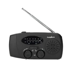 Nödradio Nedis Portabel DAB/FM Svart