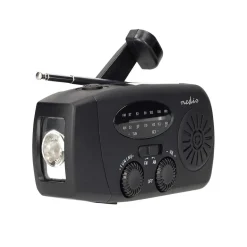 Nödradio Nedis Portabel DAB/FM Svart