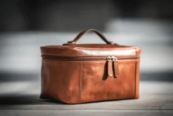 Necessär Sorrento Skinn Cognac