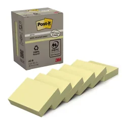 Notisar Post-it Recycled Gul 38x51mm 100 Blad