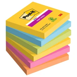 Notisar Post-it Super Sticky Carnival 76x76mm 90 Blad