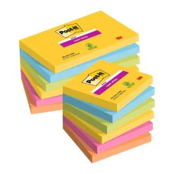 Notisar Post-it Super Sticky Carnival 76x76mm 90 Blad