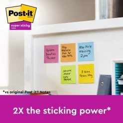 Notisar Post-it Super Sticky Mix Färg 76x76mm