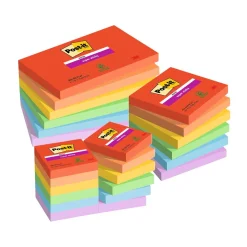 Notisar Post-it Super Sticky Playful 76x76mm 90 Blad