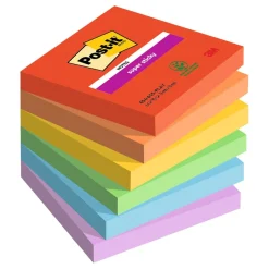 Notisar Post-it Super Sticky Playful 76x76mm 90 Blad