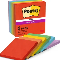 Notisar Post-it Super Sticky Playful 76x76mm 90 Blad