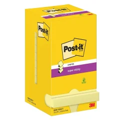 Notisar Post-it Super Sticky Z-Notes Gul 76x76mm
