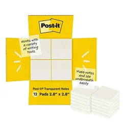 Notisar Post-it Transparent 73x73mm 36 Blad