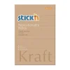 Notisar Stick´n Linjerat Kraftpapper Brun 150x101mm 100 Blad
