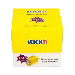 Notisar Stick´n Memorulle Extra Sticky Gul Neon 50mm x 10m