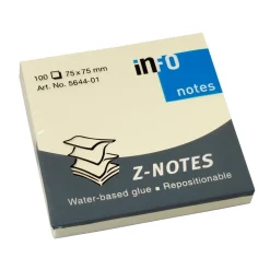 Notisar Stick´n Z-Notes Gul 76x76mm 100 Blad