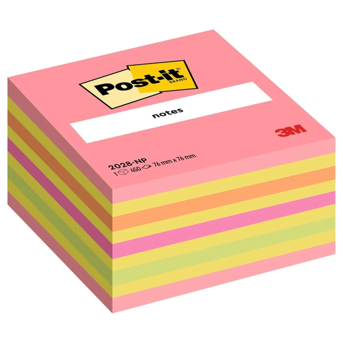 Notiskub Post-it Intense Pink 76x76mm 450 Blad