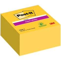 Notiskub Post-it Super Sticky Ultragul 76x76mm 350 Blad