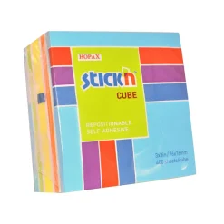 Notiskub Stick´n Pastell/Blå Neon 76x76mm 400 Blad