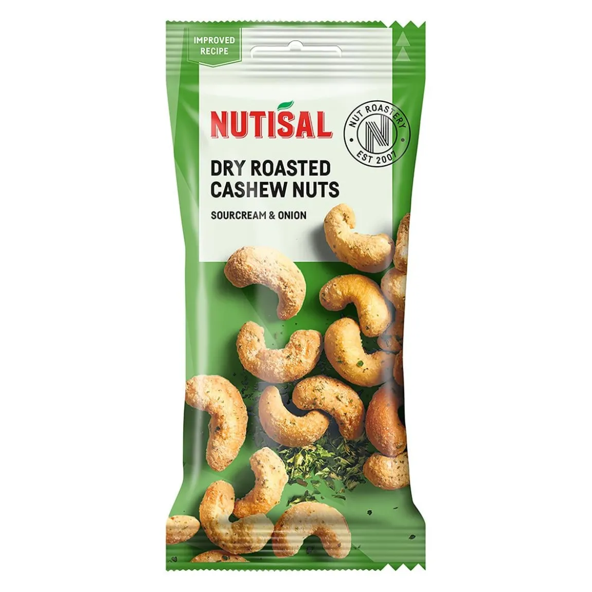 Nötter Nutisal Dry Roasted Cashew Sourcream & Onion 60g
