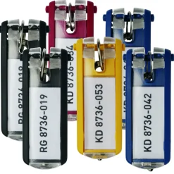 Nyckelbrickor Durable Key Clip sorterade färger