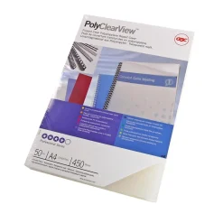 Omslag GBC PolyClearView PP 300mic Frostad A4