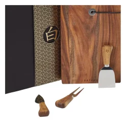 Ostset Satake Shiro Bricka/Kniv/Spatel & Gaffel Akacia