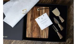 Ostset Satake Shiro Bricka/Kniv/Spatel & Gaffel Akacia