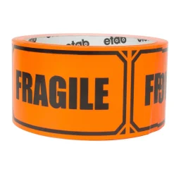 Packtejp Etab Fragile PVC Orange 50mm x 33m