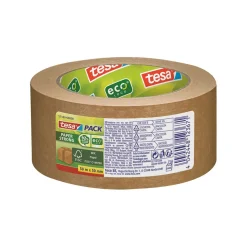Packtejp Tesa 57180 Paper Strong EcoLogo Brun 50mm x 50m