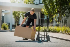 Paketkärra/Pirra Luftgummihjul Svart