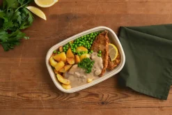 Pappersform Duni Cube Bagasse Brun 214x159x54mm 900ml