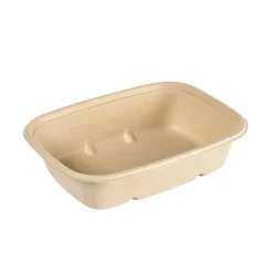 Pappersform Duni Cube Bagasse Brun 214x159x54mm 900ml