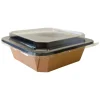 Pappersform Med Lock Petra Kartong Brun/svart 178x178x50mm 1000ml