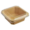 Pappersform m Lock Kartong Brun 178x178x40mm 750ml