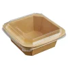 Pappersform m Lock Kartong Brun 178x178x50mm 1000ml