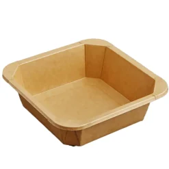 Pappersform m Lock Kartong Brun 178x178x50mm 1000ml