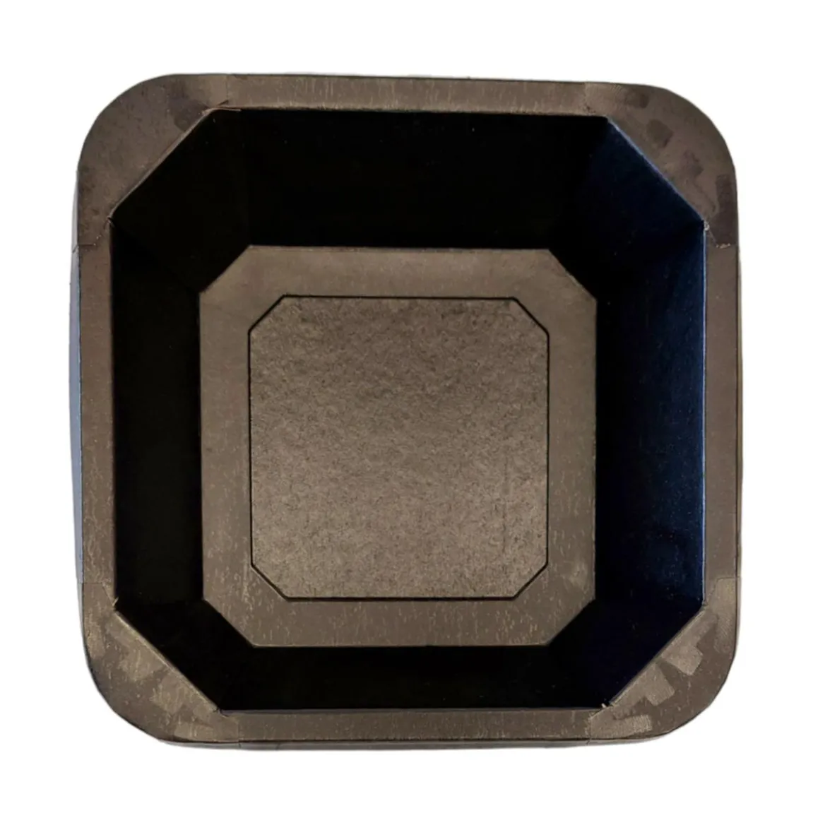 Pappersform Petra Kartong Brun/Svart 178x178x60mm 1200ml