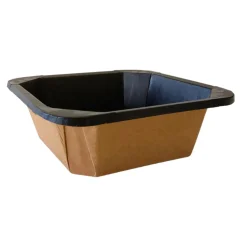 Pappersform Petra Kartong Brun/Svart 178x178x60mm 1200ml