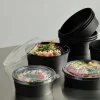 Pappersform Rund Duni Contrast Svart Ø184x66mm 1300ml