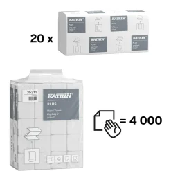 Pappershandduk Katrin V-Fold Plus 2-lg 224x230mm
