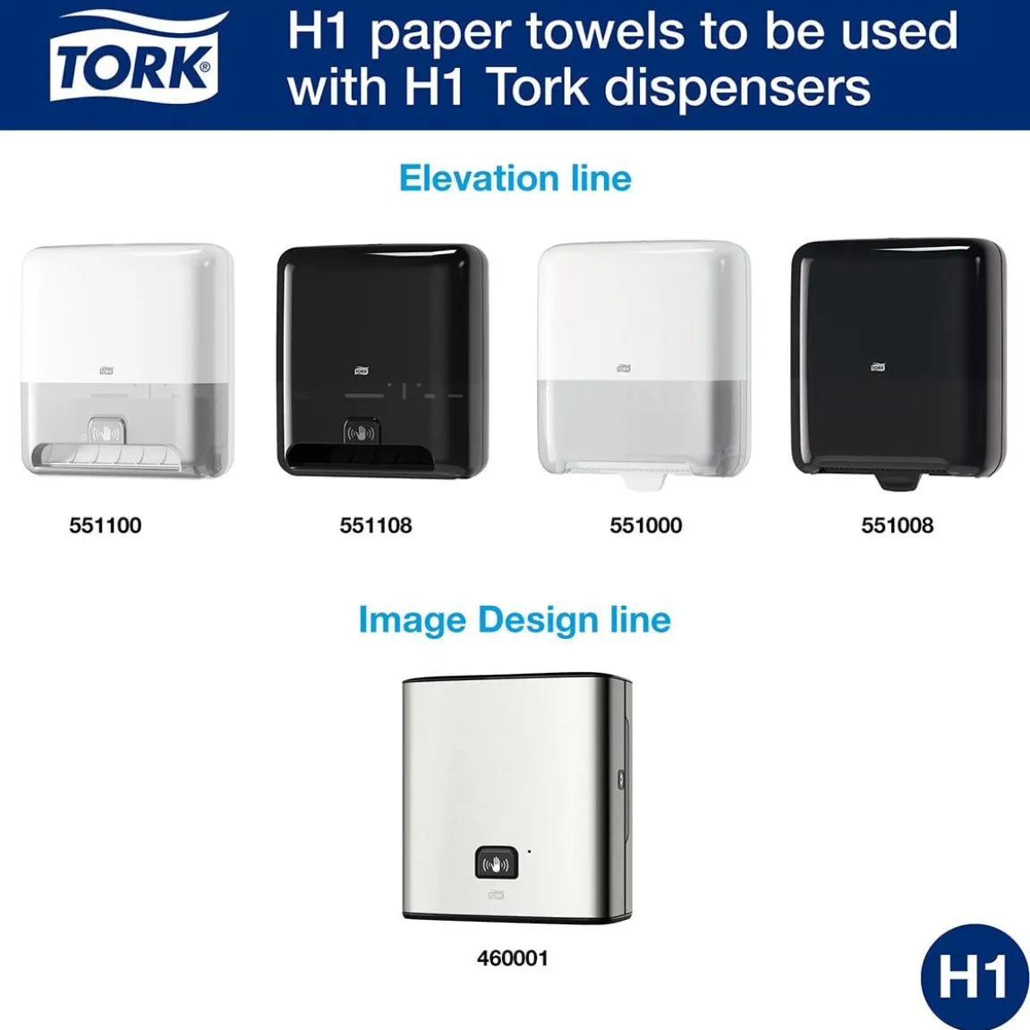 Pappershandduk Tork H13 Adv 2-lg 247mm x 143m